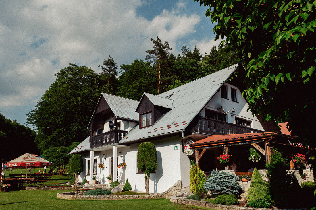 Zajazd Zazamcze Ojców, Zdjęcie ślubne, Romantyczna sesja weselna