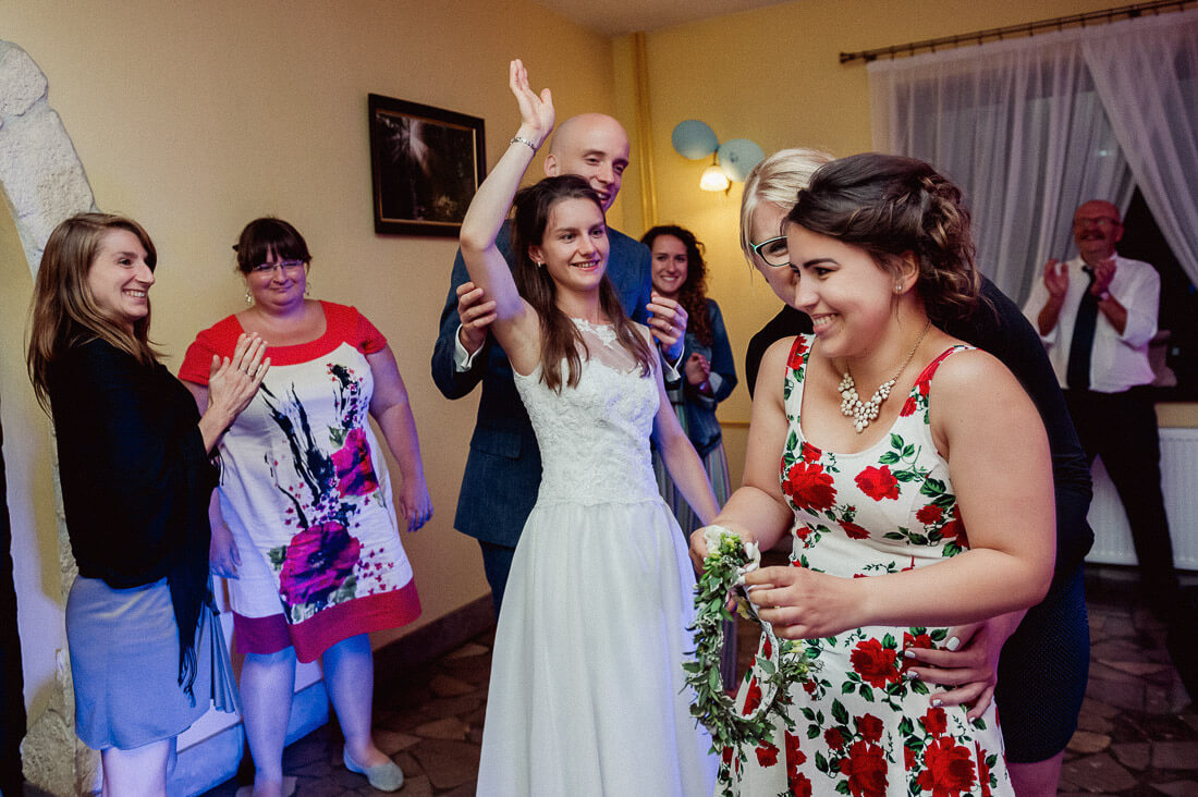 Oczepiny ślubne, Fotografia ślubna Olkusz, Kraków, Małopolska, Fotograf ślubny
