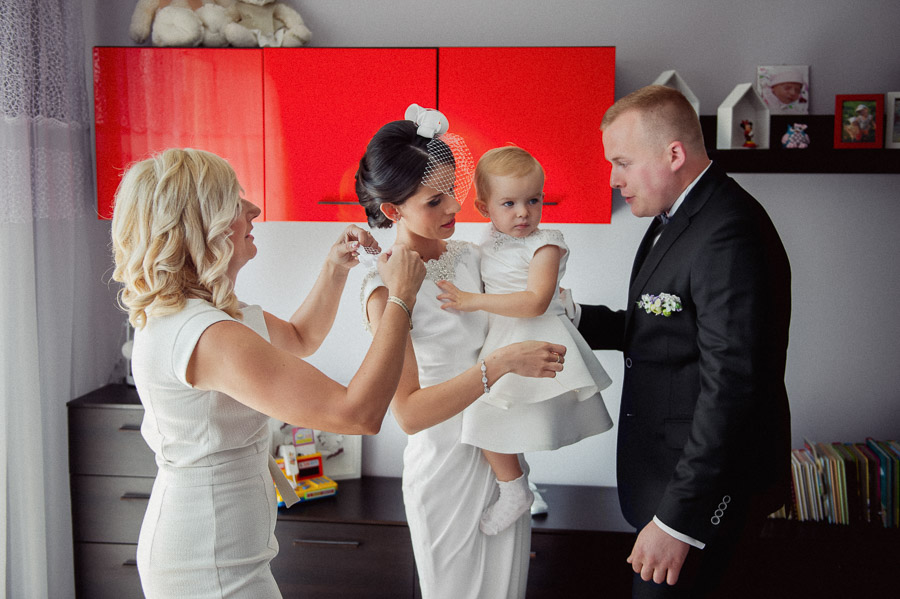 Rodzina na ślubie, Olkusz obyczaje ślubne, Zdjęcia z wesela
