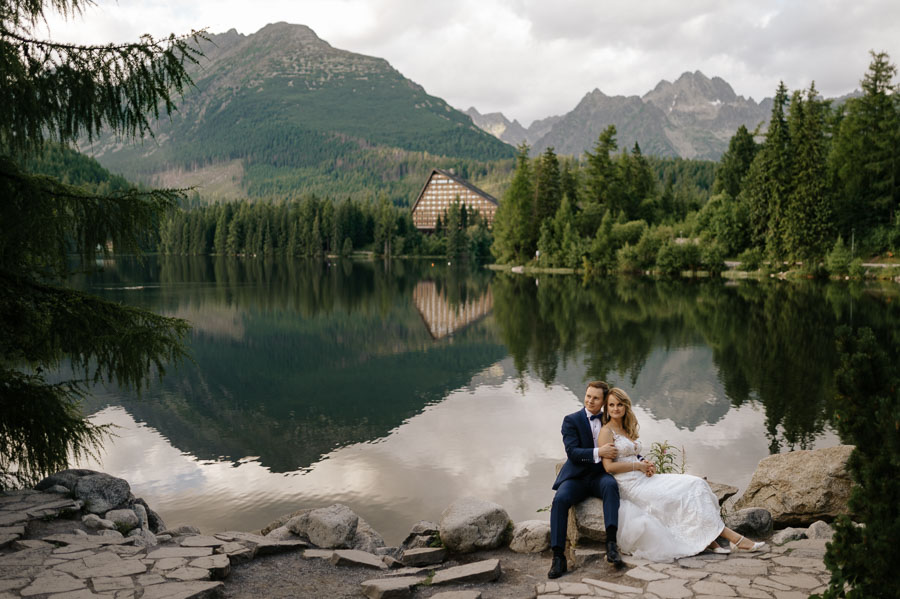 Szczyrbskie Jezioro, Najlepsze zdjęcia ślubne, Doskonały fotograf ślubny