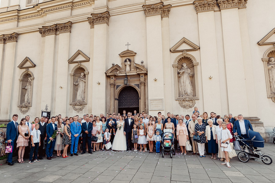 Fotograf ślubny Kraków - Sfotografowani Marcin Pluta Zdjęcie grupowe, Fotografia ślubna Kraków, Dokumentalny reportaż ślubny