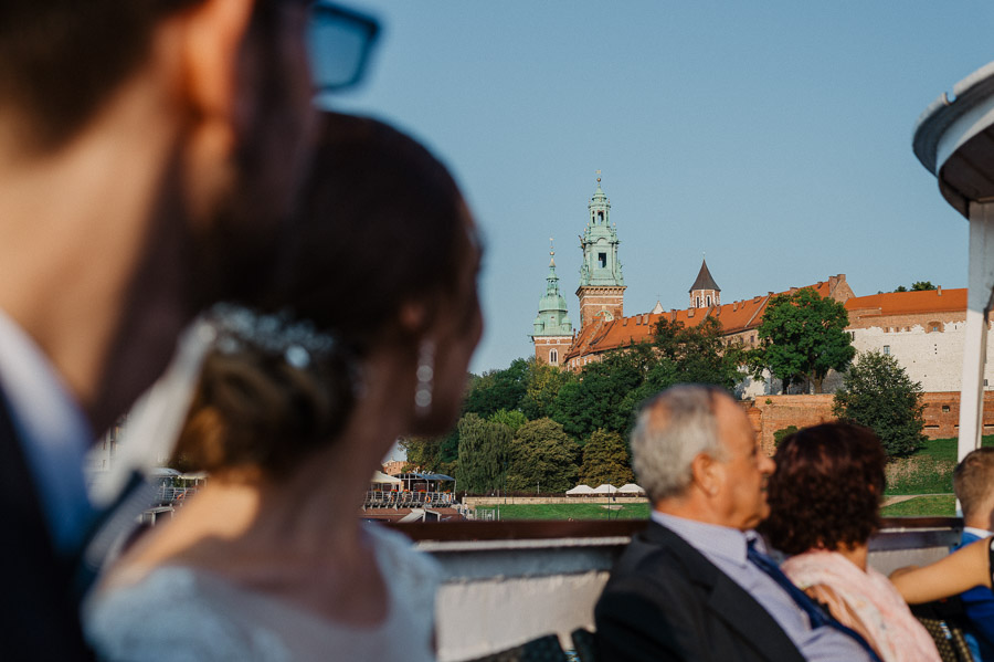 Fotograf ślubny Kraków - Sfotografowani Marcin Pluta Widok na Wawel, Sala weselna, Zdjęcia ślubne Kraków