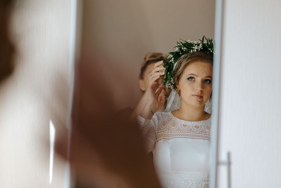 Fotografia Ślubna Małopolska - Sfotografowani Marcin Pluta Pani Młoda, Wianek, Dobry fotograf Małopolska, Fotograf na wesele