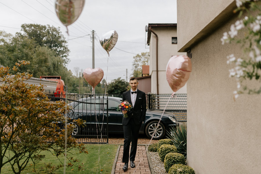 Przyjazd Pana Młodego, Reportaż ze ślubu śląsk, Śląski fotograf ślubny