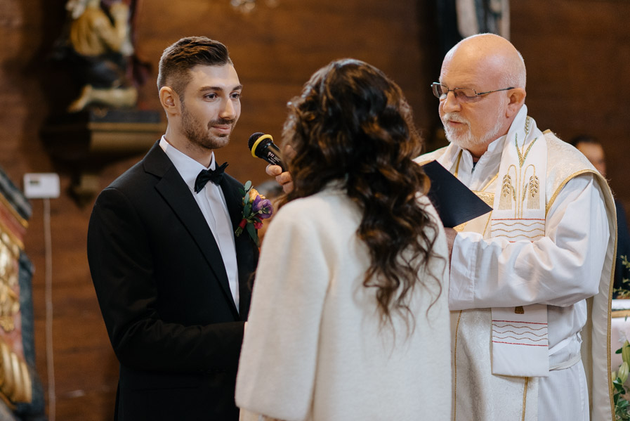 Przysięga ślubna, Pan Młody przysięga, Ślub w kościele 