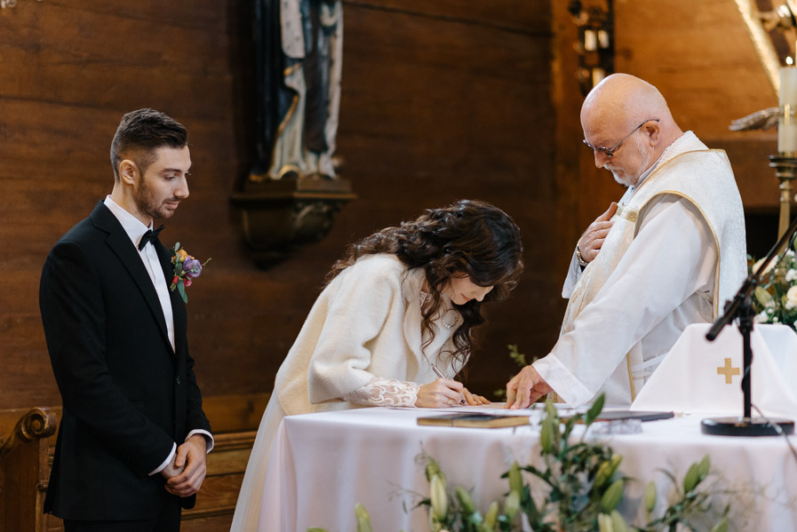 Ślub, Podpisywanie dokumentów, Ślub kościelny, Fotograf ślubny