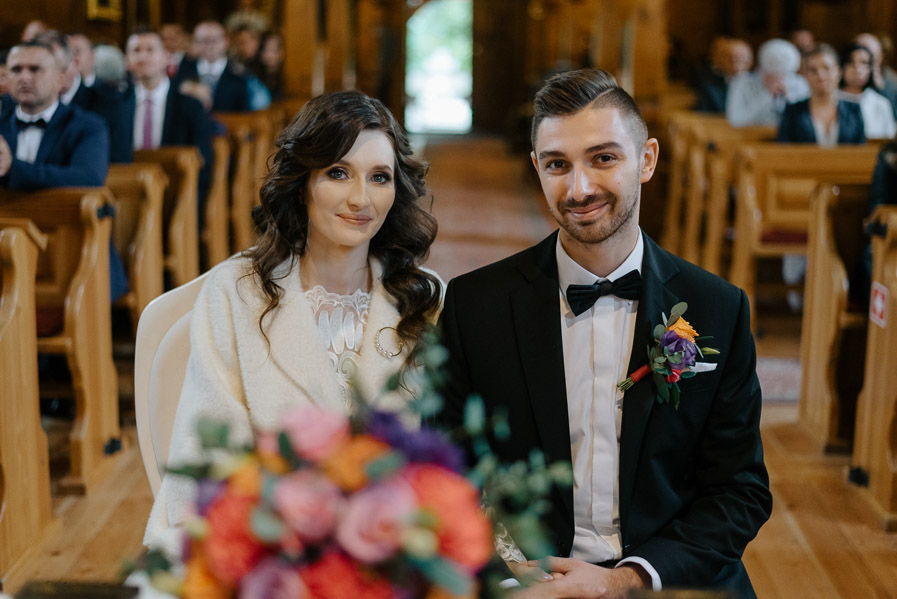 Para Młoda, Uśmiech pary Młodej, Sfotografowani, Sesja naturalna ślubna