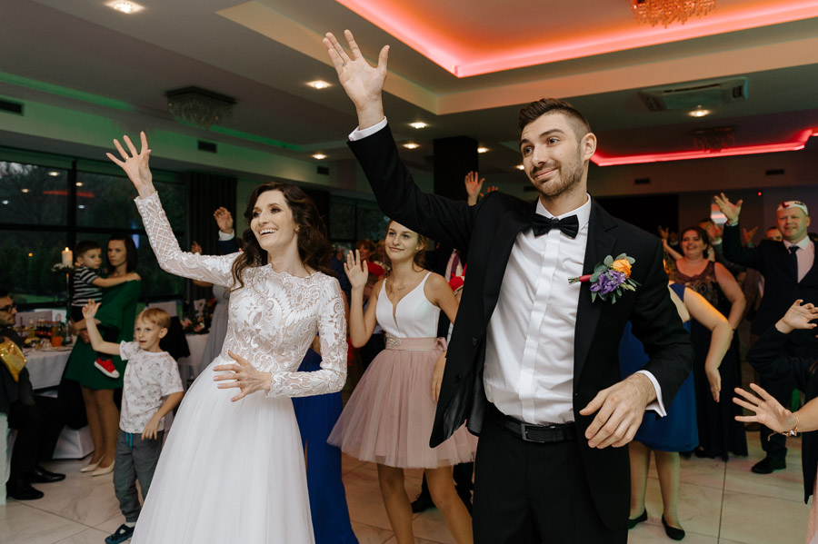 Zabawy na weselu, Para Młoda się bawi, Najlepszy fotograf ślubny Śląsk
