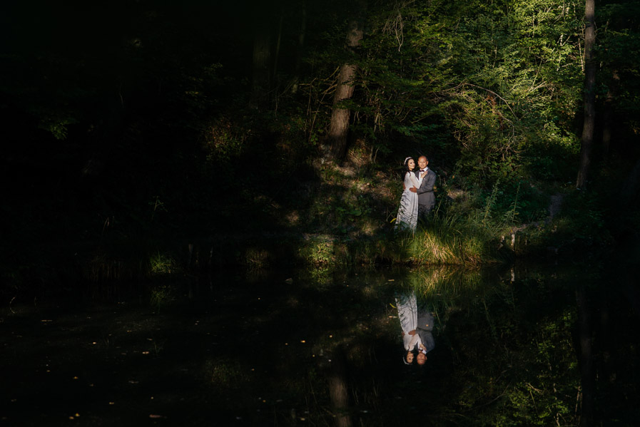 Fotograf ślubny Olkusz, Klucze - Sfotografowani Marcin Pluta Klucze staw czerwony sesja ślubna, Sesja plenerowa naturalna