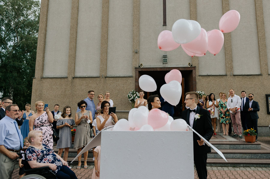 Fotografia Ślubna Częstochowa - Sfotografowani Marcin Pluta Balony na ślubie, Fotografia ślubna