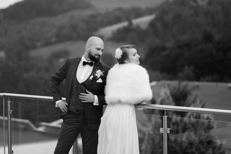Fotograf ślubny Małopolska - Sfotografowani Marcin Pluta Sesja na tarasie, Romantyczna sesja weselna, Sesja ślubna Małopolska