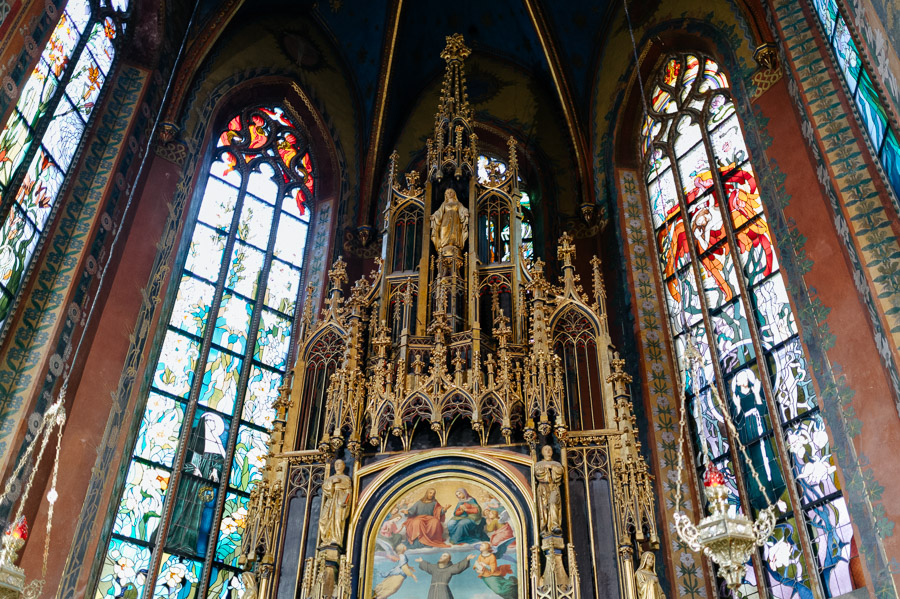 Fotografia Ślubna Kraków - Sfotografowani Marcin Pluta Klasztor i Bazylika Franciszkanów św. Franciszka z Asyżu Kraków