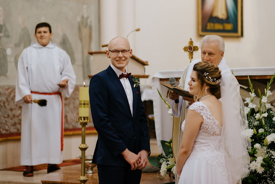 Fotografia Ślubna Śląsk - Sfotografowani Marcin Pluta Uśmiech pary Młodej, Romantyczny Ślub, Najlepszy fotograf ślubny