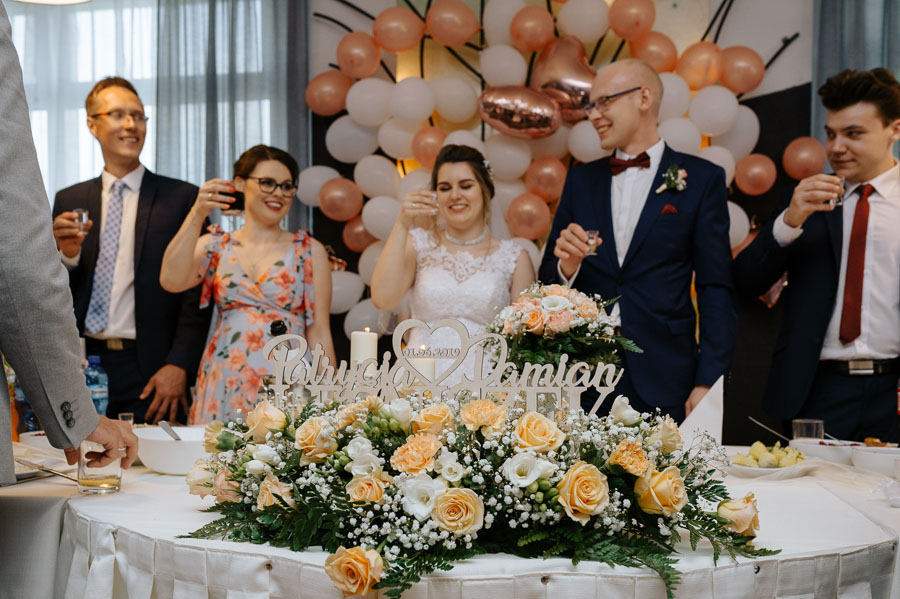 Fotografia Ślubna Śląsk - Sfotografowani Marcin Pluta Toast weselny, Zdjęcia z wesela Śląsk, Zdjęcia ze ślubu Śląsk