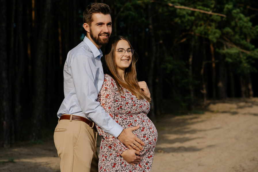 Sesja brzuszkowa Olkusz - Dominika i Maciej Sesja brzuszkowa w Olkusz