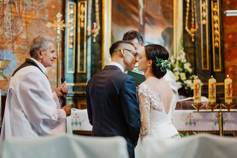 Pocałunek, Fotograf ślubny Kraków - Małopolska, Fotograf Marcin Pluta
