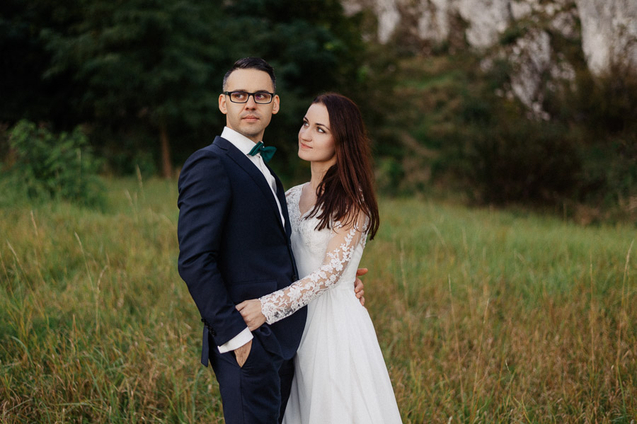 Portret Pary Młodej, Fotografia ślubna Kraków - Małopolska, Zdjęcia ślubne plenerowe